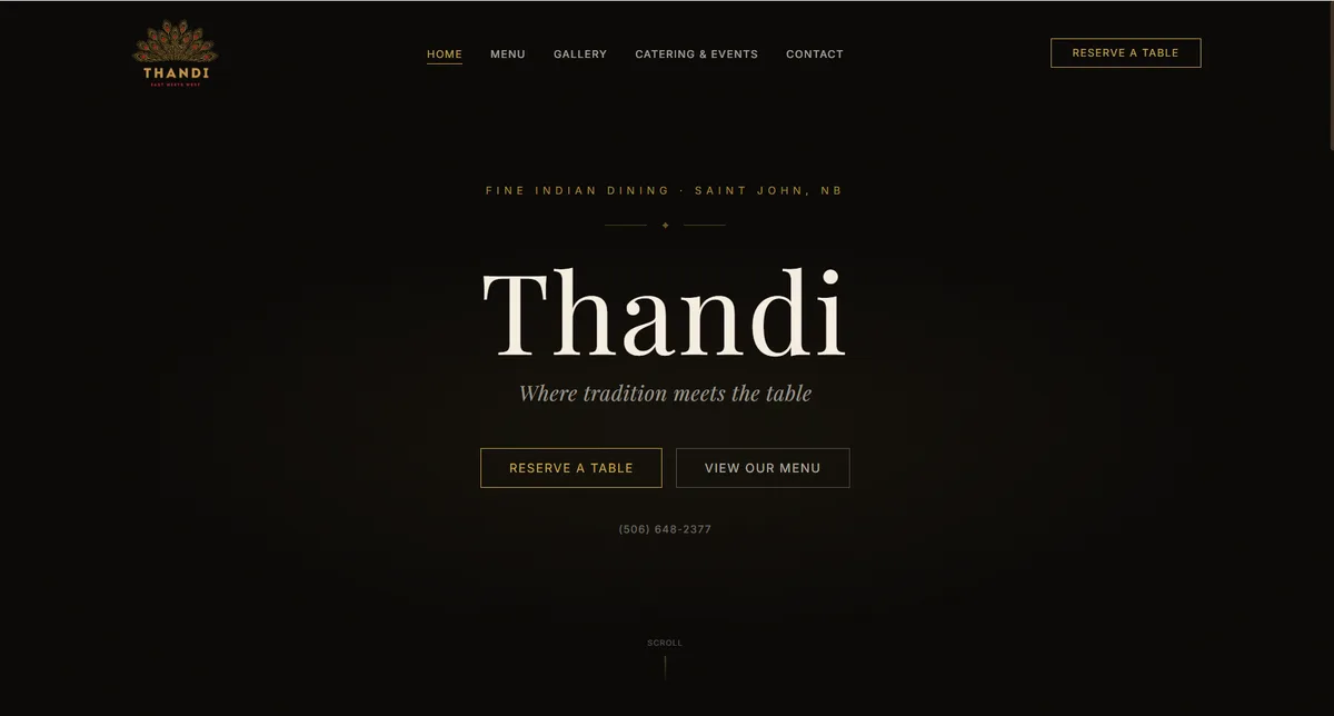 Thandi website screenshot